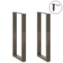 Patas mesa centro forma U 2uds acero natural 38x(72-73)cm acero de , Patas para mesas - Ref: Foro24-4013175, Precio: 64,58 €,...