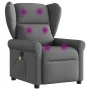 Sillón de masaje reclinable de tela gris oscuro de , Sillones - Ref: Foro24-4015667, Precio: 211,37 €, Descuento: %