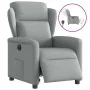 Sillón reclinable eléctrico tela gris claro de , Sillones - Ref: Foro24-3303114, Precio: 239,27 €, Descuento: %