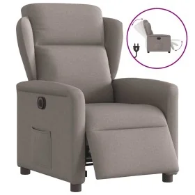 Sillón reclinable eléctrico tela gris taupé de , Sillones - Ref: Foro24-3303121, Precio: 252,35 €, Descuento: %