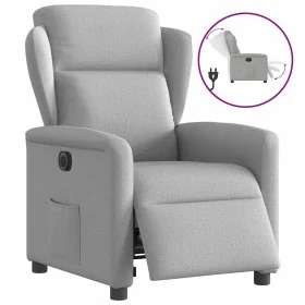 Sillón reclinable eléctrico de tela gris nube de , Sillones - Ref: Foro24-3303123, Precio: 238,93 €, Descuento: %