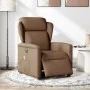 Sillón reclinable de masaje eléctrico tela marrón de , Sillones - Ref: Foro24-3303128, Precio: 255,55 €, Descuento: %