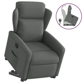 Sillón reclinable elevable de tela gris oscuro de , Sillones - Ref: Foro24-3303135, Precio: 273,17 €, Descuento: %