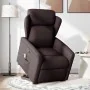 Silla de masaje reclinable de pie de tela marrón oscuro de , Sillones - Ref: Foro24-3303149, Precio: 287,53 €, Descuento: %