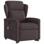 Silla de masaje reclinable de pie de tela marrón oscuro de , Sillones - Ref: Foro24-3303149, Precio: 287,53 €, Descuento: %