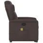 Silla de masaje reclinable de pie de tela marrón oscuro de , Sillones - Ref: Foro24-3303149, Precio: 287,53 €, Descuento: %