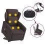 Silla de masaje reclinable de pie de tela marrón oscuro de , Sillones - Ref: Foro24-3303149, Precio: 287,53 €, Descuento: %