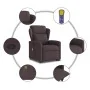 Silla de masaje reclinable de pie de tela marrón oscuro de , Sillones - Ref: Foro24-3303149, Precio: 287,53 €, Descuento: %