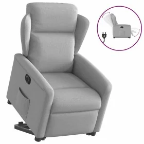 Sillón eléctrico reclinable elevable de tela gris nube de , Sillones - Ref: Foro24-3303163, Precio: 322,13 €, Descuento: %