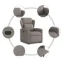 Sillón eléctrico reclinable elevable de tela gris taupe de , Sillones - Ref: Foro24-3303161, Precio: 336,95 €, Descuento: %