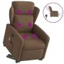 Sillón de masaje eléctrico reclinable elevable tela marrón de , Sillones - Ref: Foro24-3303168, Precio: 338,76 €, Descuento: %