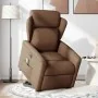 Sillón de masaje eléctrico reclinable elevable tela marrón de , Sillones - Ref: Foro24-3303168, Precio: 338,76 €, Descuento: %