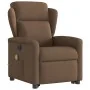 Sillón de masaje eléctrico reclinable elevable tela marrón de , Sillones - Ref: Foro24-3303168, Precio: 338,76 €, Descuento: %