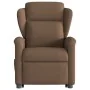 Sillón de masaje eléctrico reclinable elevable tela marrón de , Sillones - Ref: Foro24-3303168, Precio: 338,76 €, Descuento: %