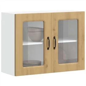 Armario pared cocina puerta de cristal Kalmar roble artesanal de , Armarios de cocina - Ref: Foro24-853616, Precio: 92,34 €, ...