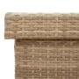Baúl de jardín con ruedas ratán sintético beige 110x55x73 cm de , Cajas de almacenaje para exteriores - Ref: Foro24-4103829, ...