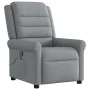 Sillón reclinable de masaje de tela gris claro de , Sillones - Ref: Foro24-4015646, Precio: 213,58 €, Descuento: %