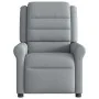 Sillón reclinable de masaje de tela gris claro de , Sillones - Ref: Foro24-4015646, Precio: 213,58 €, Descuento: %