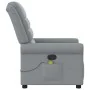 Sillón reclinable de masaje de tela gris claro de , Sillones - Ref: Foro24-4015646, Precio: 213,58 €, Descuento: %