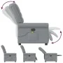 Sillón reclinable de masaje de tela gris claro de , Sillones - Ref: Foro24-4015646, Precio: 213,58 €, Descuento: %
