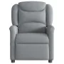 Sillón reclinable de masaje de tela gris claro de , Sillones - Ref: Foro24-4015606, Precio: 210,69 €, Descuento: %