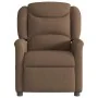 Sillón reclinable con masaje de tela marrón de , Sillones - Ref: Foro24-4015610, Precio: 206,33 €, Descuento: %