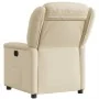 Sillón reclinable de tela crema de , Sillones - Ref: Foro24-4015604, Precio: 188,63 €, Descuento: %