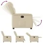 Sillón reclinable de tela crema de , Sillones - Ref: Foro24-4015604, Precio: 188,63 €, Descuento: %