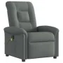 Sillón de masaje reclinable de tela gris oscuro by , Armchairs - Ref: Foro24-4015627, Price: 195,19 €, Discount: %