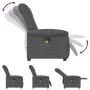 Sillón de masaje reclinable de tela gris oscuro by , Armchairs - Ref: Foro24-4015627, Price: 195,19 €, Discount: %
