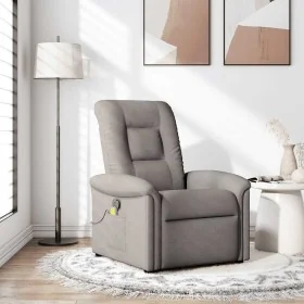 Sillón de masaje reclinable de tela gris taupé de , Sillones - Ref: Foro24-4015633, Precio: 207,41 €, Descuento: %