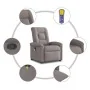 Sillón de masaje reclinable de tela gris taupé de , Sillones - Ref: Foro24-4015633, Precio: 207,41 €, Descuento: %