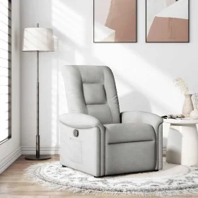 Sillón reclinable de tela gris nube de , Sillones - Ref: Foro24-4015625, Precio: 202,24 €, Descuento: %