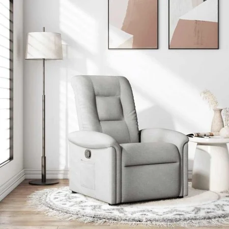 Sillón reclinable de tela gris nube de , Sillones - Ref: Foro24-4015625, Precio: 202,24 €, Descuento: %
