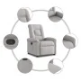 Sillón reclinable de tela gris nube de , Sillones - Ref: Foro24-4015625, Precio: 202,24 €, Descuento: %