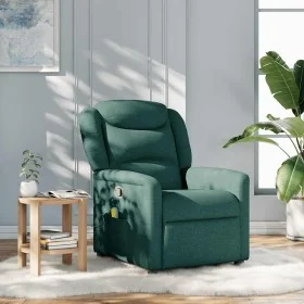 Sillón de masaje reclinable de tela verde oscuro de , Sillones - Ref: Foro24-4015612, Precio: 205,98 €, Descuento: %