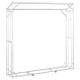 Leñero con protector de lluvia 200x40x200 cm acero galvanizado de , Bolsas y soportes de leña - Ref: Foro24-4104956, Precio: ...