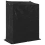 Leñero con protector de lluvia 150x80x200 cm acero galvanizado de , Bolsas y soportes de leña - Ref: Foro24-4104954, Precio: ...