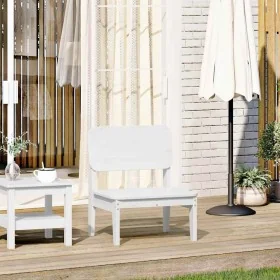 Silla de jardín madera maciza de pino blanco 60x52,5x72 cm de , Sillas de jardín - Ref: Foro24-859318, Precio: 66,57 €, Descu...