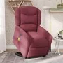 Sillón de masaje eléctrico reclinable elevable tela rojo tinto de , Sillones - Ref: Foro24-3303227, Precio: 342,20 €, Descuen...