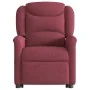 Sillón de masaje eléctrico reclinable elevable tela rojo tinto de , Sillones - Ref: Foro24-3303227, Precio: 342,20 €, Descuen...