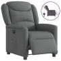 Sillón reclinable eléctrico de tela gris oscuro by , Armchairs - Ref: Foro24-3303175, Price: 243,83 €, Discount: %