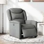 Sillón reclinable eléctrico de tela gris oscuro by , Armchairs - Ref: Foro24-3303175, Price: 243,83 €, Discount: %