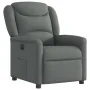 Sillón reclinable eléctrico de tela gris oscuro by , Armchairs - Ref: Foro24-3303175, Price: 243,83 €, Discount: %