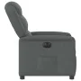 Sillón reclinable eléctrico de tela gris oscuro by , Armchairs - Ref: Foro24-3303175, Price: 243,83 €, Discount: %