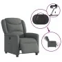 Sillón reclinable eléctrico de tela gris oscuro by , Armchairs - Ref: Foro24-3303175, Price: 243,83 €, Discount: %