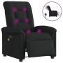 Sillón reclinable de masaje eléctrico tela negro de , Sillones - Ref: Foro24-3303246, Precio: 263,39 €, Descuento: %