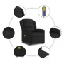 Sillón reclinable de masaje elevable tela negro von , Sessel - Ref: Foro24-3303206, Preis: 295,52 €, Rabatt: %