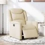 Sillón reclinable eléctrico de tela crema by , Armchairs - Ref: Foro24-3303182, Price: 242,46 €, Discount: %