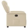 Sillón reclinable eléctrico de tela crema by , Armchairs - Ref: Foro24-3303182, Price: 242,46 €, Discount: %